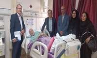 عیادت از دکتر علی چابک به مناسبت هفته تکریم سالمندان